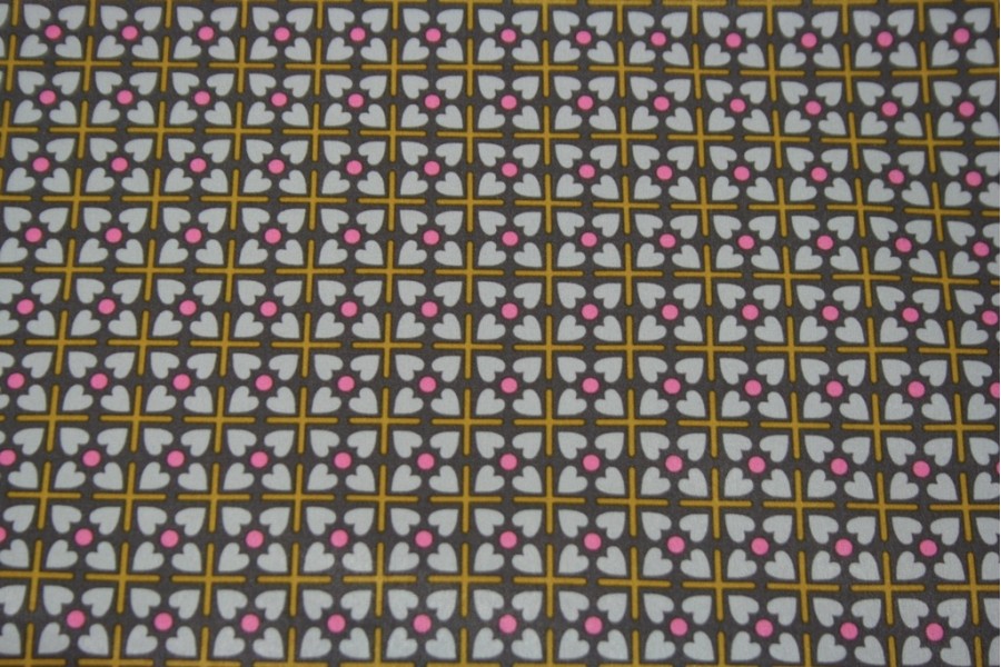 10cm Softshell, hochwertig, grau - pink - senf (Grundpreis € 21,00/m)